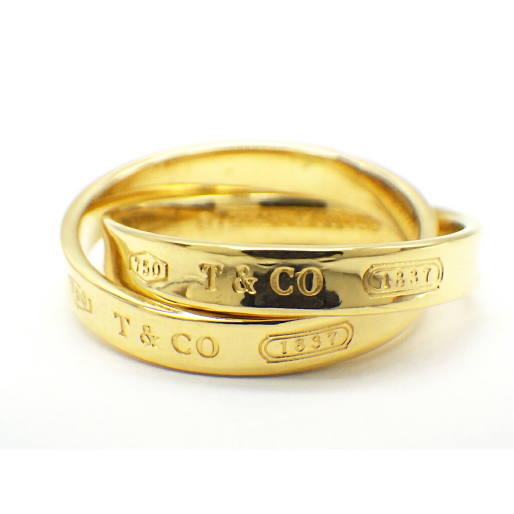 Tiffany Interlocking Circle Ring Yellow Gold Doub… - image 1